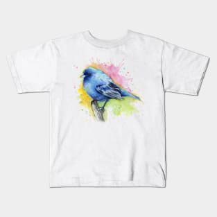 Indigo Bunting Kids T-Shirt